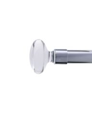 Oslo 28mm Finial Oval, Acrylic + Zinc Alloy