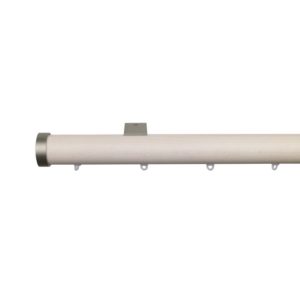 Kouvola 35 mm  Wood Pole Set for 6 cm Wave Curtains Ivory