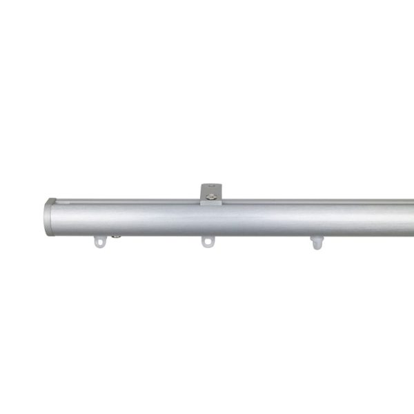 Now M51 28 mm Aluminum Poles Set Ceiling Bracket for 6cm Wave Curtains Natural