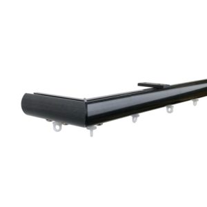 Now M51 28 mm Aluminum Poles Set Ceiling Bracket for 6cm Wave Curtains Black