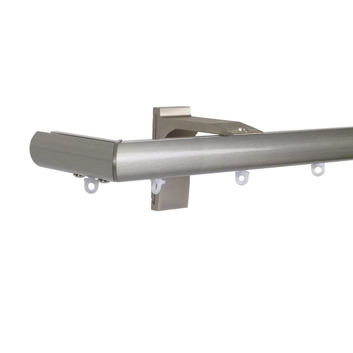 Now M51 28 mm Aluminum Poles Set Single Bracket for 6cm Wave Curtains Champagne