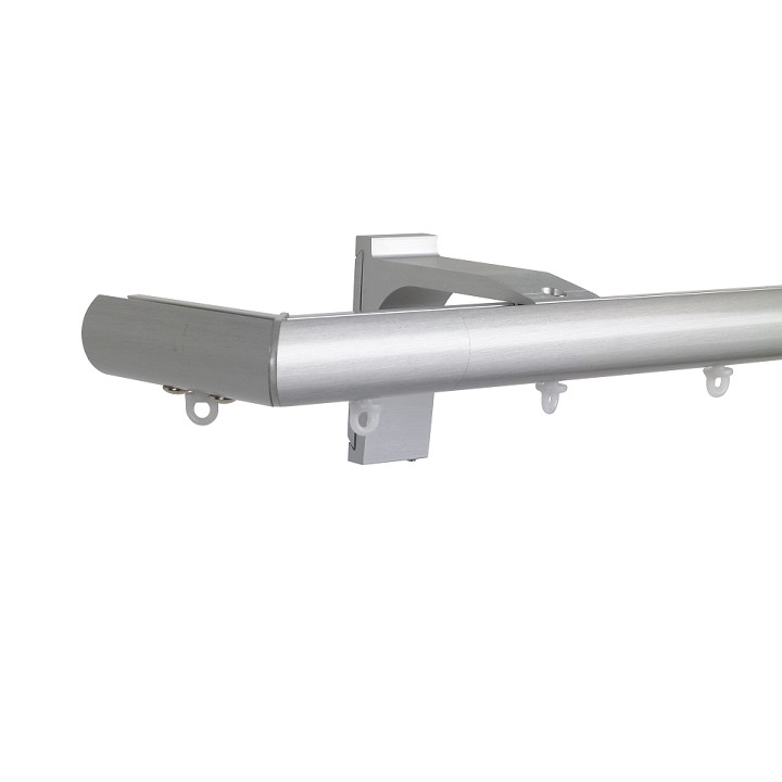 Now M51 28 mm Aluminum Poles Set Single Bracket for 6cm Wave Curtains Natural