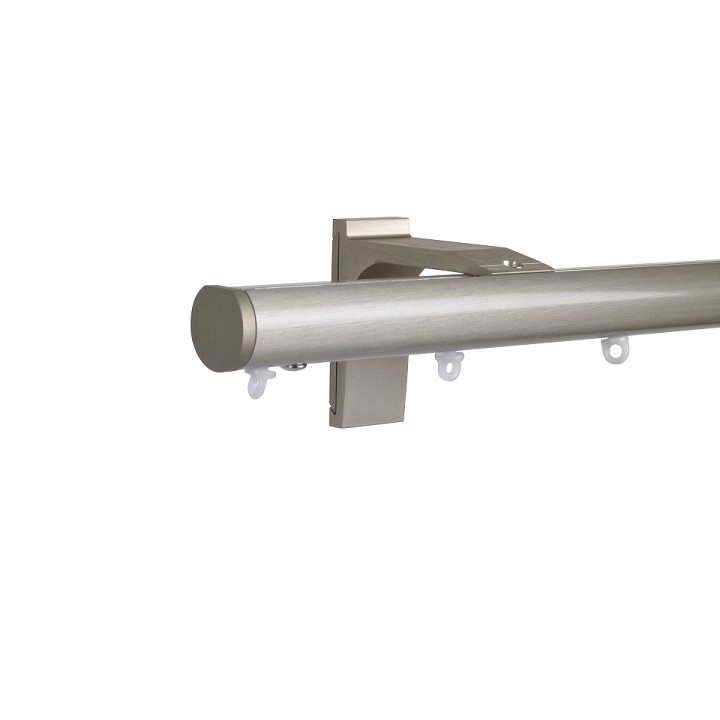 Now M51 28 mm Aluminum Poles Set Single Bracket for 6cm Wave Curtains Champagne