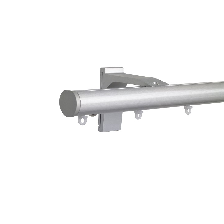 Now M51 28 mm Aluminum Poles Set Single Bracket for 6cm Wave Curtains Natural