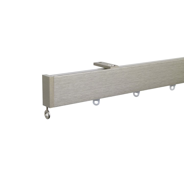 Now M51 40 x 18 mm Aluminum Poles Set Ceiling Bracket for 6cm Wave Curtains Champagne, End Cap