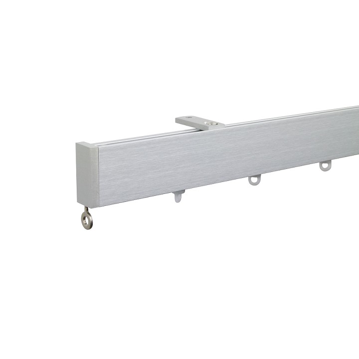 Now M51 40 x 18 mm Aluminum Poles Set Ceiling Bracket for 6cm Wave Curtains Natural, End Cap