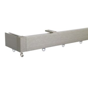 Now M51 40 x 18 mm Aluminum Poles Set Ceiling Bracket for 6cm Wave Curtains Champagne, End Return