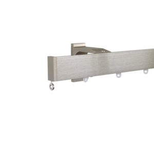 Now M51 40 x 18 mm Aluminum Poles Set Single Bracket for 6cm Wave Curtains Champagne, End Cap