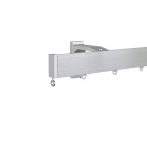 Now M51 40 x 18 mm Aluminum Poles Set Single Bracket for 6cm Wave Curtains Natural, End Cap