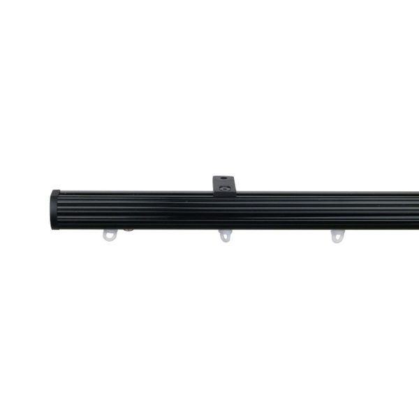 Now M52 28 mm Aluminum Poles Set Ceiling Bracket for 6cm Wave Curtains Black