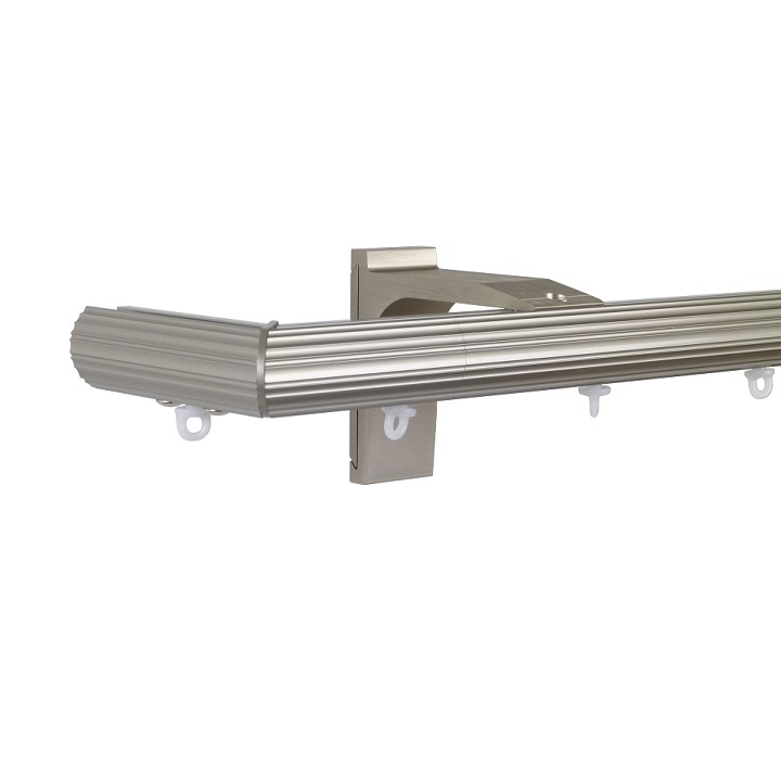 Now M52 28 mm Aluminum Poles Set Single Bracket for 6cm Wave Curtains Champagne