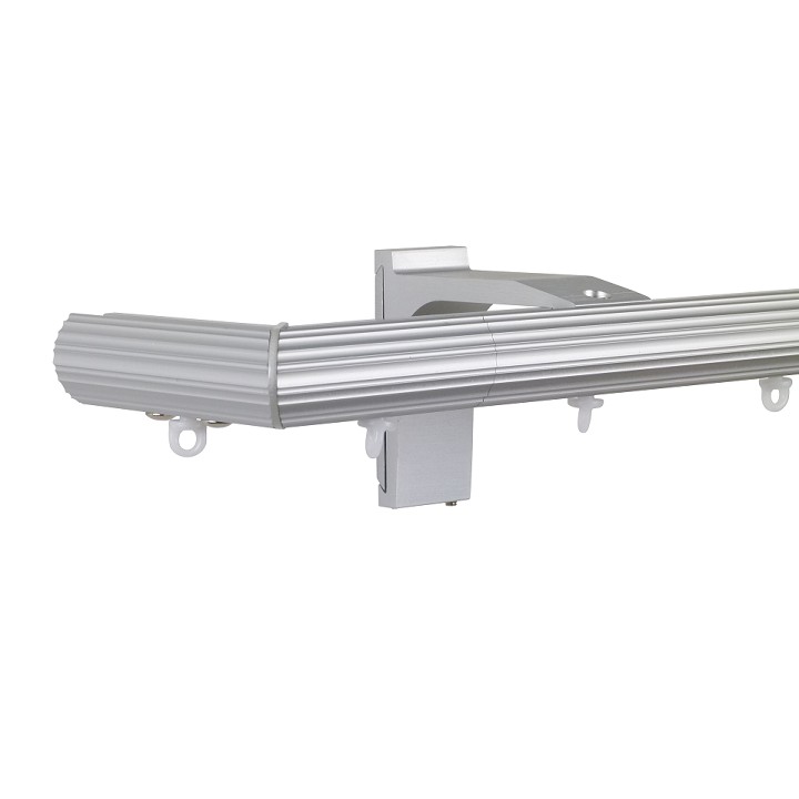 Now M52 28 mm Aluminum Poles Set Single Bracket for 6cm Wave Curtains Natural