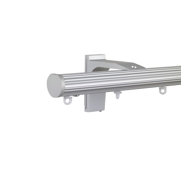 Now M52 28 mm Aluminum Poles Set Single Bracket for 6cm Wave Curtains Natural