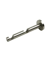 20mm Bracket-Double, Solid Brass, Satin Nickel, 80/150mm to Wall