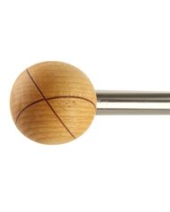 Zen 20mm Planet Finial, Beech, Natural, 50xDia.60mm