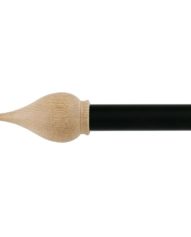 Zen 28 mm Spear Finial, White Oak