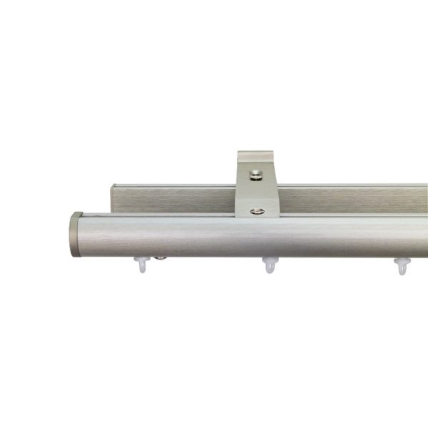 Now M51 28 mm Aluminum Poles Set Double Bracket for 6cm Wave Curtains Champagne