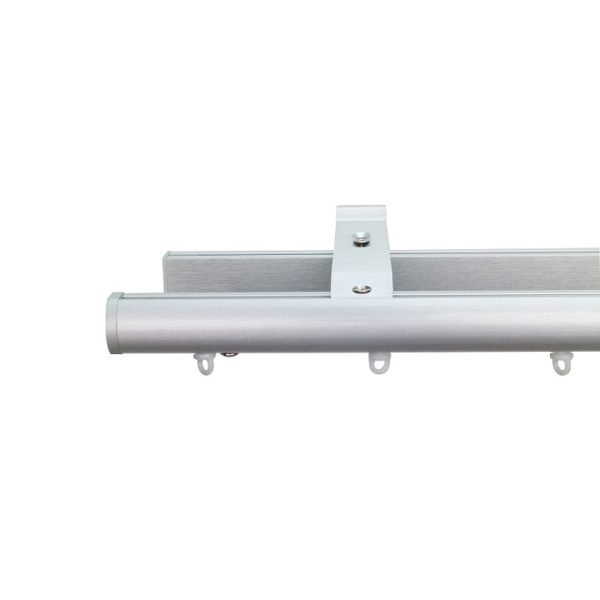 Now M51 28 mm Aluminum Poles Set Double Bracket for 6cm Wave Curtains Natural