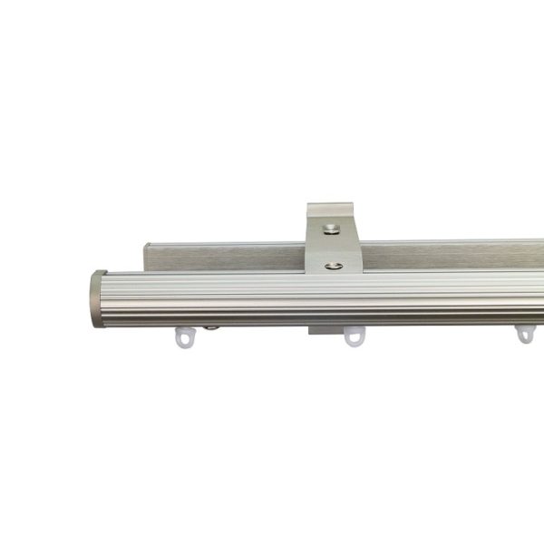 Now M52 28 mm Aluminum Poles Set Double Bracket for 6cm Wave Curtains Champagne