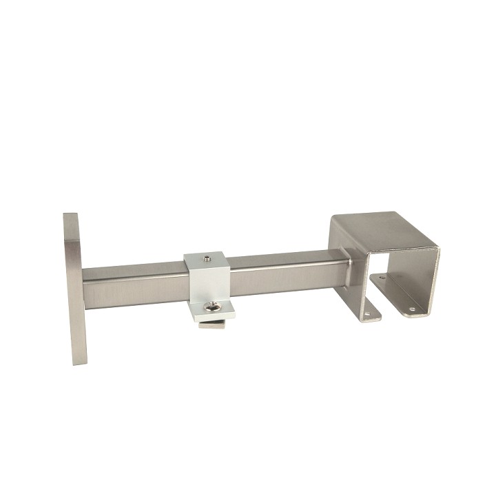 Kouvola 35 x 35 mm Wood Poles for Wave Curtains  Center Double Bracket  160 mm to wall