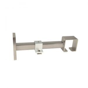 Kouvola 35 x 35 mm Wood Poles for Wave Curtains Double Bracket 160 mm to wall