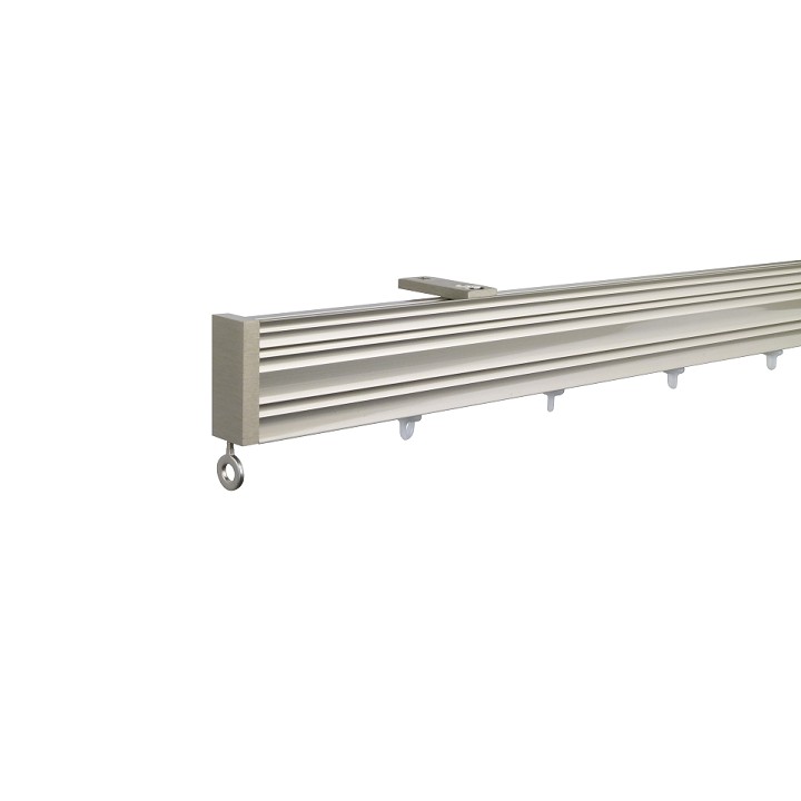 Now M52 40 x 18 mm Aluminum Poles Set Ceiling Bracket for 6cm Wave Curtains Champagne