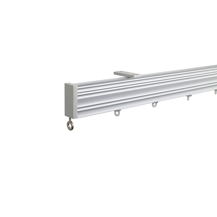 Now M52 40 x 18 mm Aluminum Poles Set Ceiling Bracket for 6cm Wave Curtains Natural