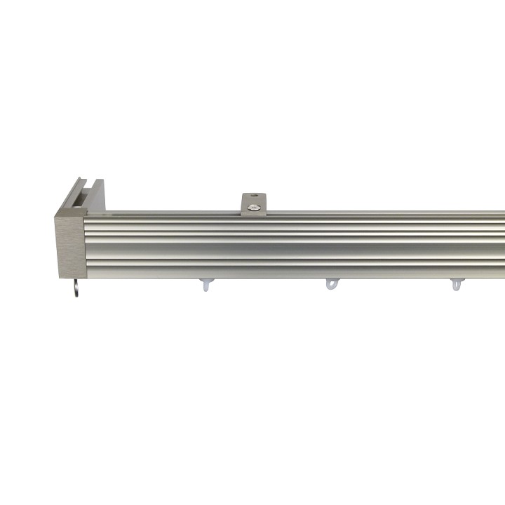 Now M52 40 x 18 mm Aluminum Poles Set Ceiling Bracket for 6cm Wave Curtains Champagne