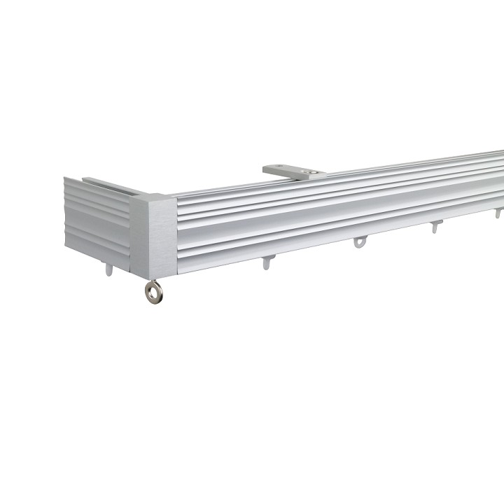 Now M52 40 x 18 mm Aluminum Poles Set Ceiling Bracket for 6cm Wave Curtains Natural