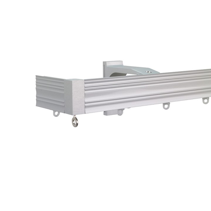 Now M52 40 x 18 mm Aluminum Poles Set Single Bracket for 6cm Wave Curtains Natural