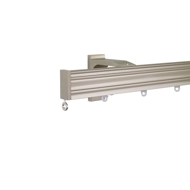 Now M52 40 x 18 mm Aluminum Poles Set Single Bracket for 6cm Wave Curtains Champagne