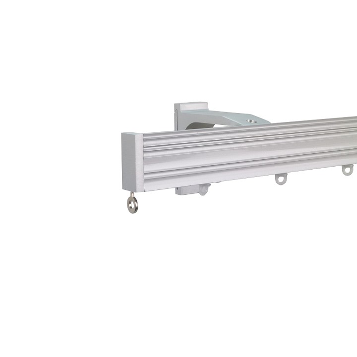 Now M52 40 x 18 mm Aluminum Poles Set Single Bracket for 6cm Wave Curtains Natural