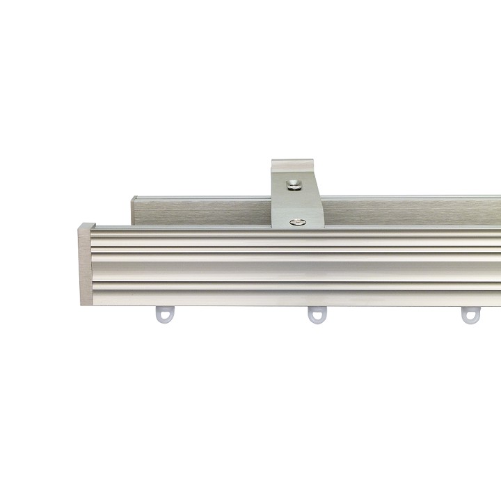 Now M52 40 x 18 mm Aluminum Poles Set Double Bracket for 6cm Wave Curtains Champagne