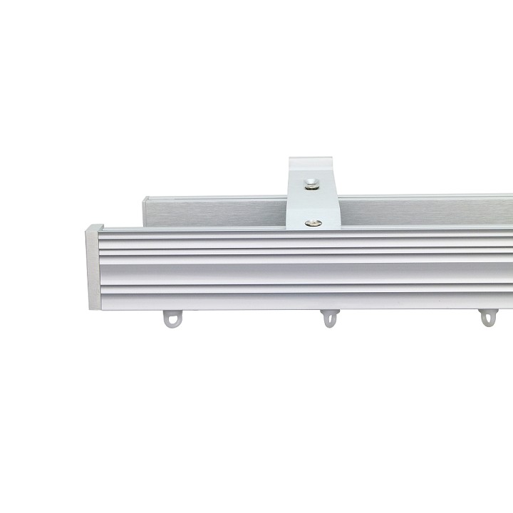 Now M52 40 x 18 mm Aluminum Poles Set Double Bracket for 6cm Wave Curtains Natural