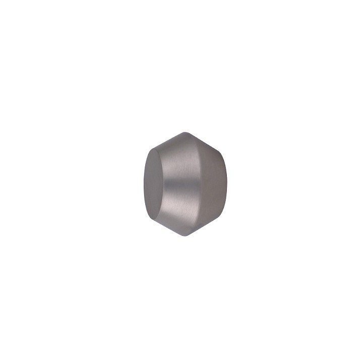 Oslo M81 28 mm Aluminum Poles for Wave Curtains Finial Geometric