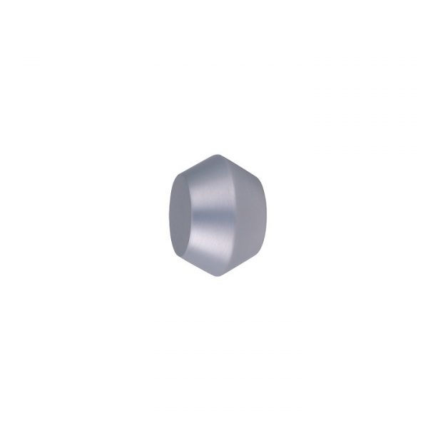 Oslo M81 28 mm Aluminum Poles for Wave Curtains Finial Geometric