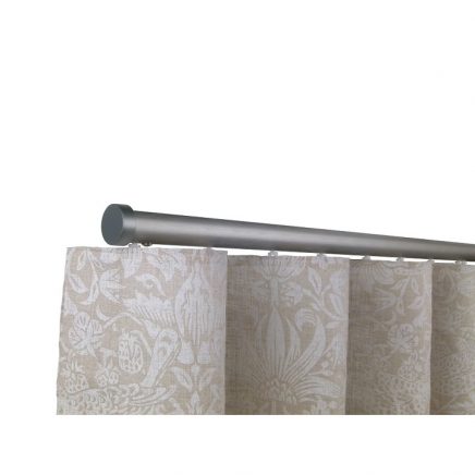 Oslo M82 28 mm Aluminum Poles Set Single Bracket for 6cm Wave Curtains Gunmetal