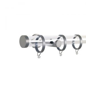 Oslo M84 30 mm Acrylic Poles Set Single Bracket Natural