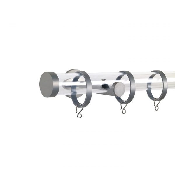 Oslo M84 30 mm Acrylic Poles Set Single Bracket Natural