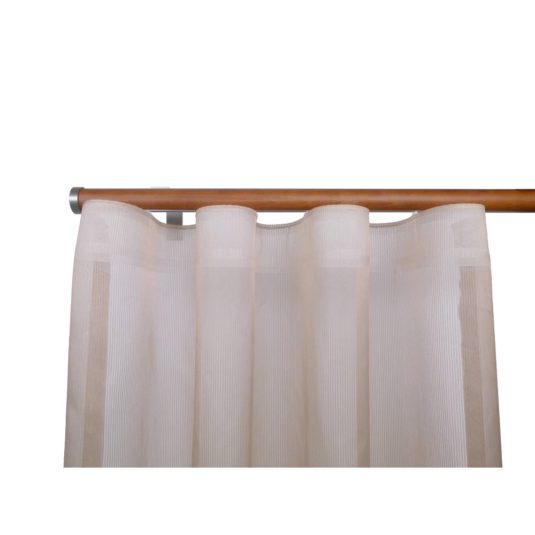 Provence M52 35 mm Wood Pole Set Single Bracketfor 8 cm Wave Curtains Medium Oak