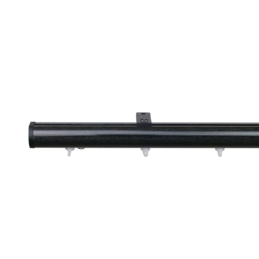 Helsinki M51 35 mm Aluminum Pole for Set Ceiling Bracket for 6 cm Wave Curtains Black