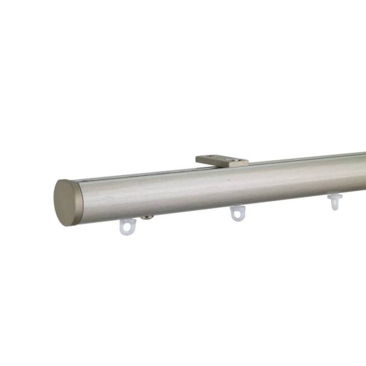 Helsinki M51 35 mm Aluminum Pole for Set Ceiling Bracket for 6 cm Wave Curtains Champagne