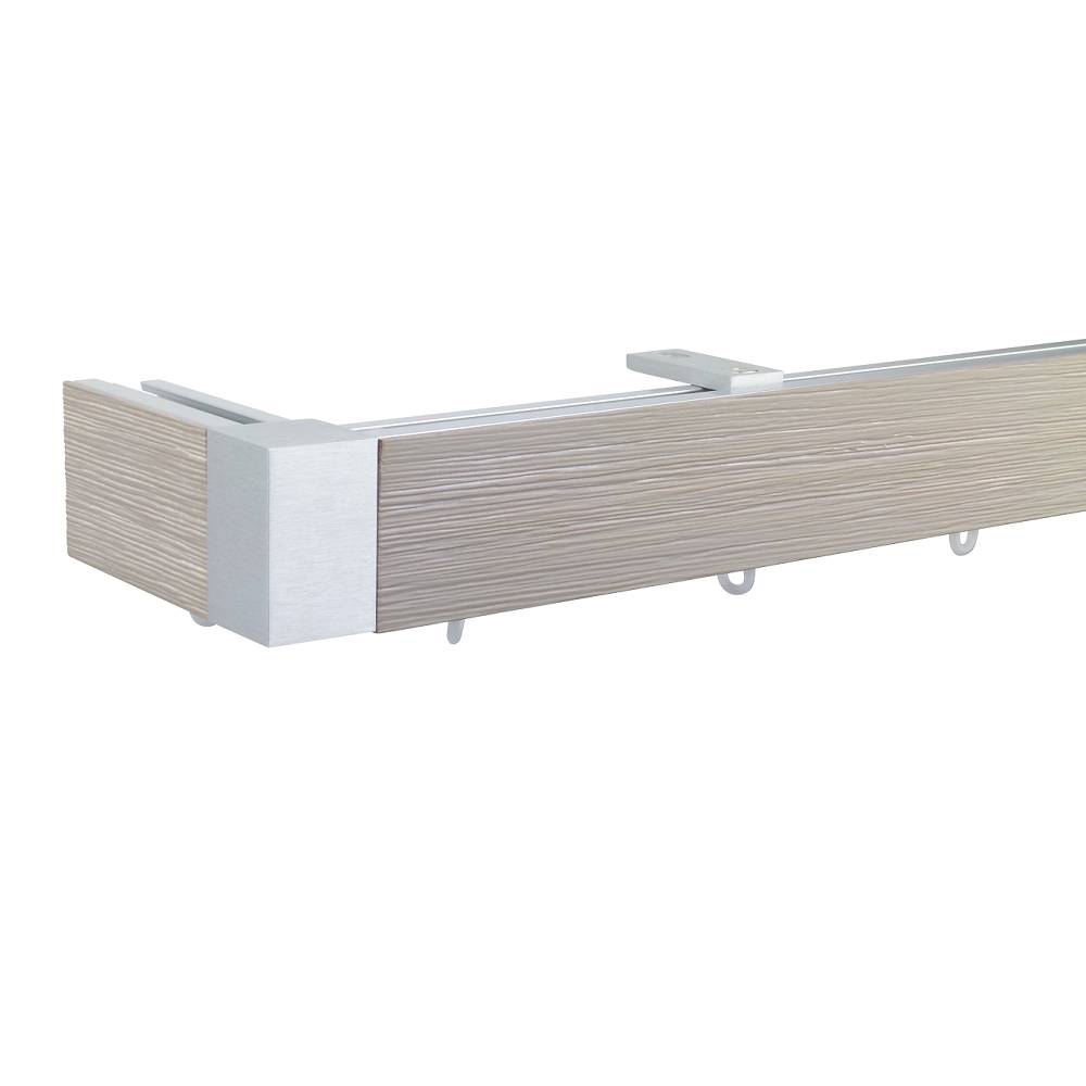 Lund M51 40 x 25 mm Aluminum Wood Facial Pole Set Ceiling Bracket for 6 cm Wave Curtains Textured Scholar 1 Lund M51 40 x 25 mm Aluminum Wood Facial Pole Set Ceiling Bracket for 6 cm Wave Curtains Textured Scholar