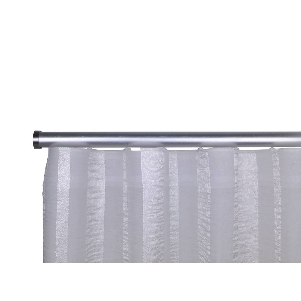 Provence M52 35 mm Wood Pole Set Ceiling Bracket for 8 cm Wave Curtains Silver