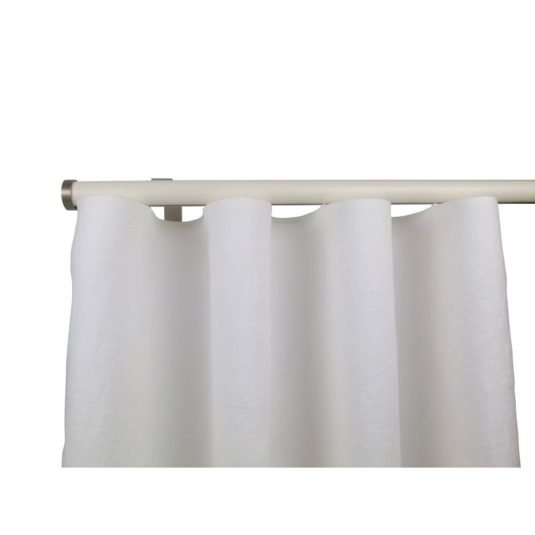 Provence M71 35  mm Wood Pole Set for 8 cm Wave Curtains Champagne