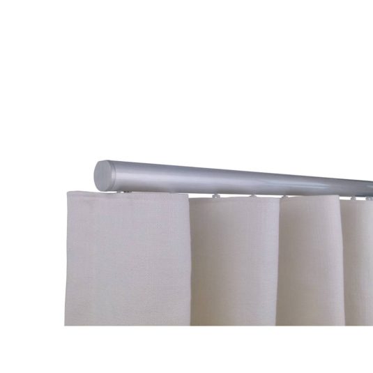 Helsinki M51 35 mm Aluminum Pole for Set Single Bracket for 6 cm Wave Curtains Natural