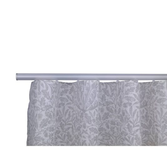 Helsinki M52 28 mm Aluminum Pole Set Single Bracket for 6 cm Wave Curtains Natural