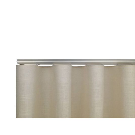 Helsinki M52 28 mm Aluminum Pole Set Single Bracket for 6 cm Wave Curtains Champagne