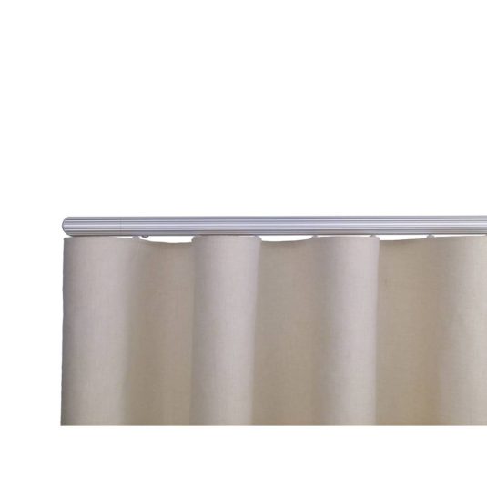 Helsinki M52 28 mm Aluminum Pole Set Single Bracket for 6 cm Wave Curtains Natural