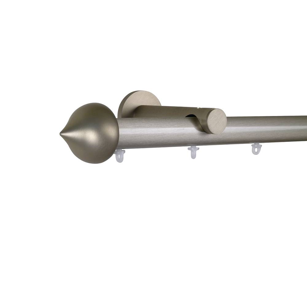 Verona M81 28 mm Cupola Aluminum Poles Set Single Bracket for 8cm Wave Curtains Champagne 1 Verona M81 28 mm Cupola Aluminum Poles Set Single Bracket for 8cm Wave Curtains Champagne